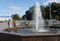 Sights of Stolin fountain